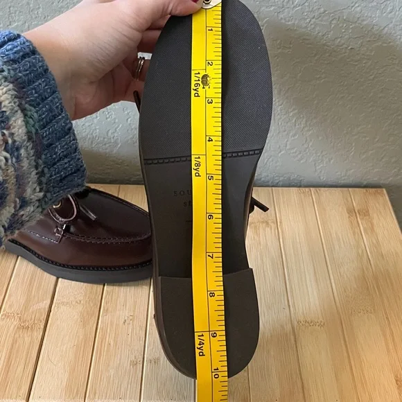 Sezane Caroline Brown leather Loafers - glossy chocolate - 39 - Picture 12 of 12